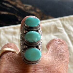 Turquoise silver ring